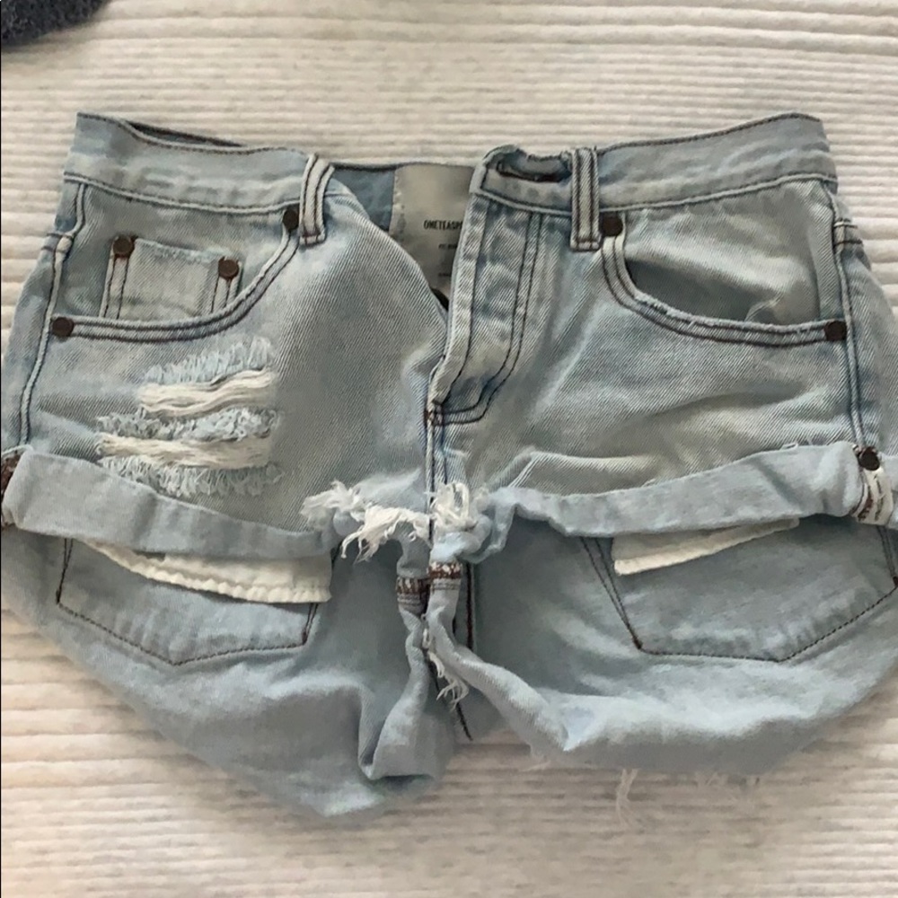 Light blue Jean shorts
